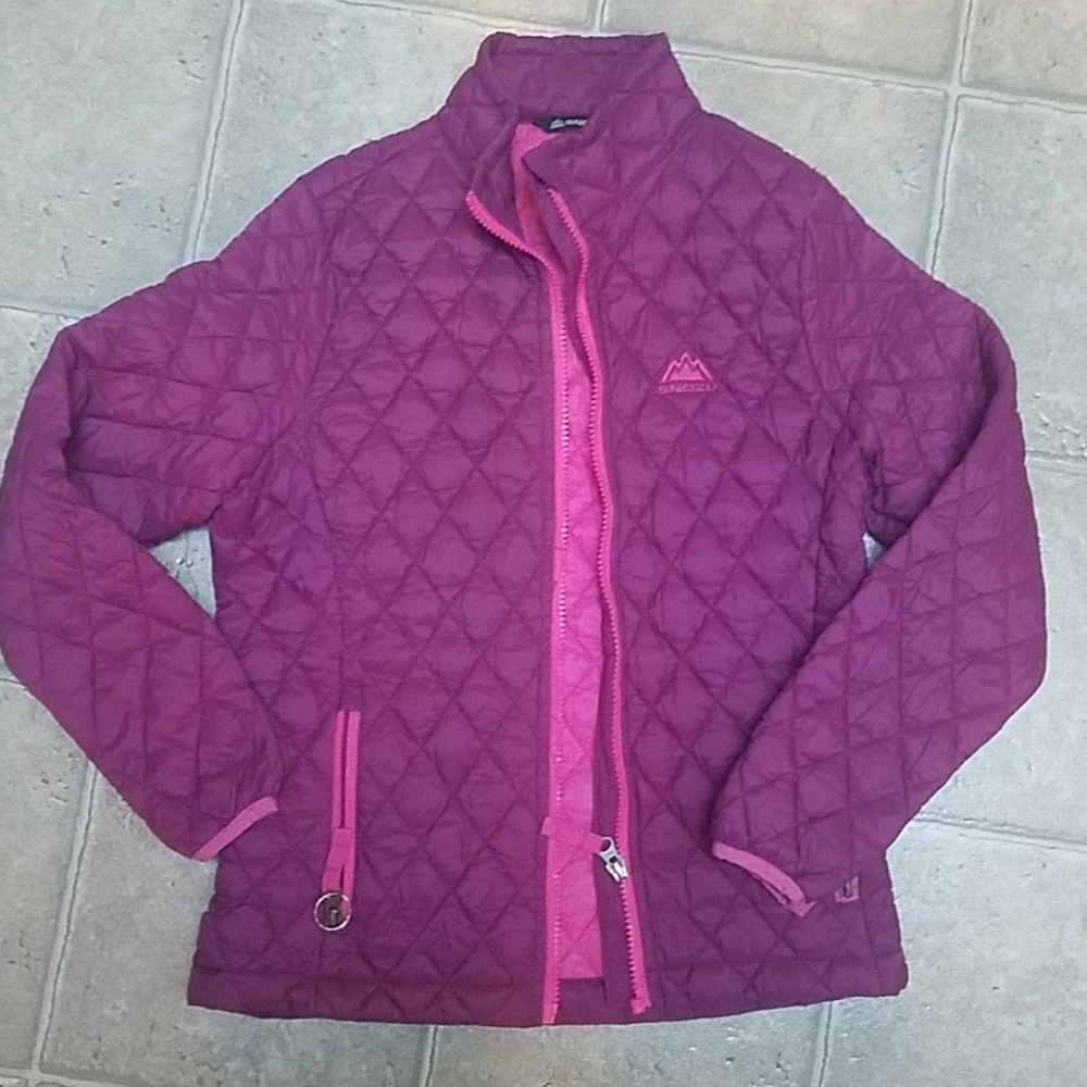 Purple light winter coat